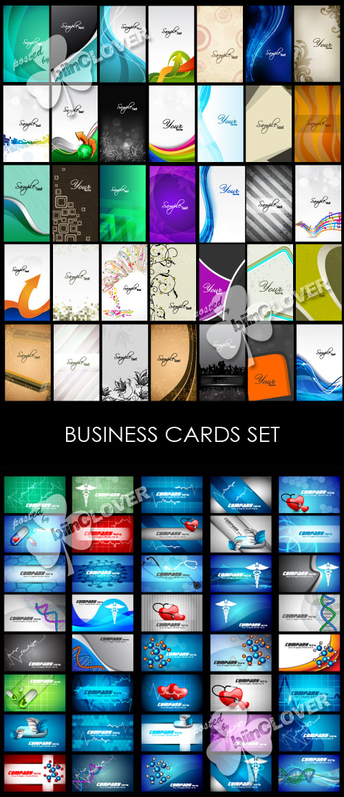 Business cards set 0275