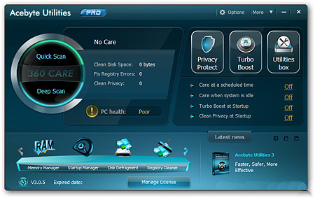  Acebyte Utilities Pro v3.0.5 + Portable (2012)