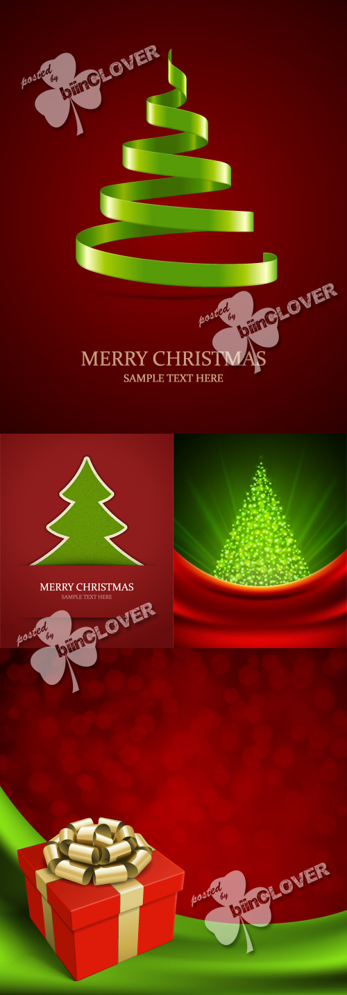 Christmas tree and gift background 0283