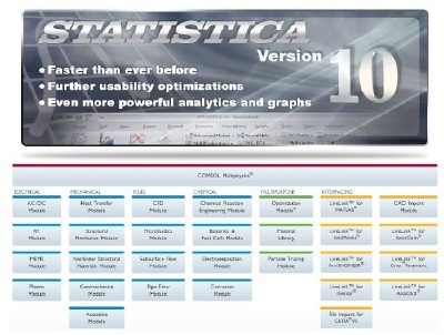 StatSoft STATISTICA 10 Enterprise + Comsol Multiphysics v4.3 with (2011/ENG)