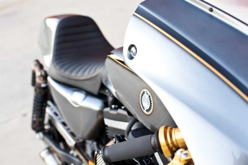 Роланд Сэндс построил спортбайк Harley-Davidson Sportster