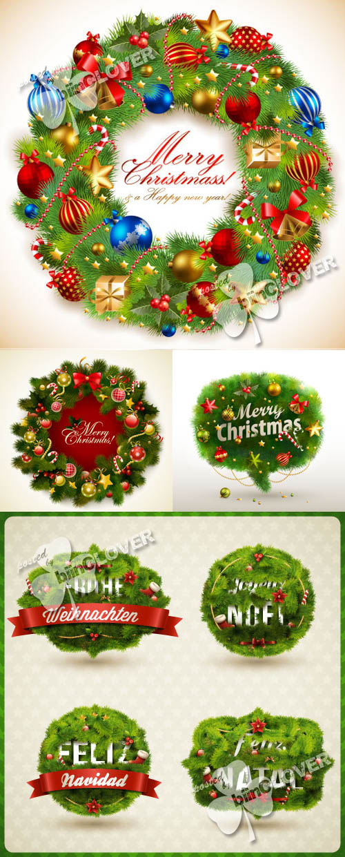 Christmas garland with baubles 0292
